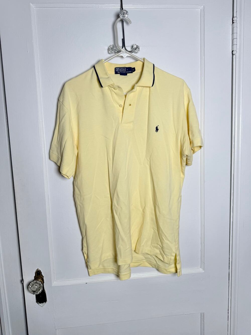 Polo Ralph Lauren M Yellow Polo Shirt Preppy Country Club Golf Old Money Cotton